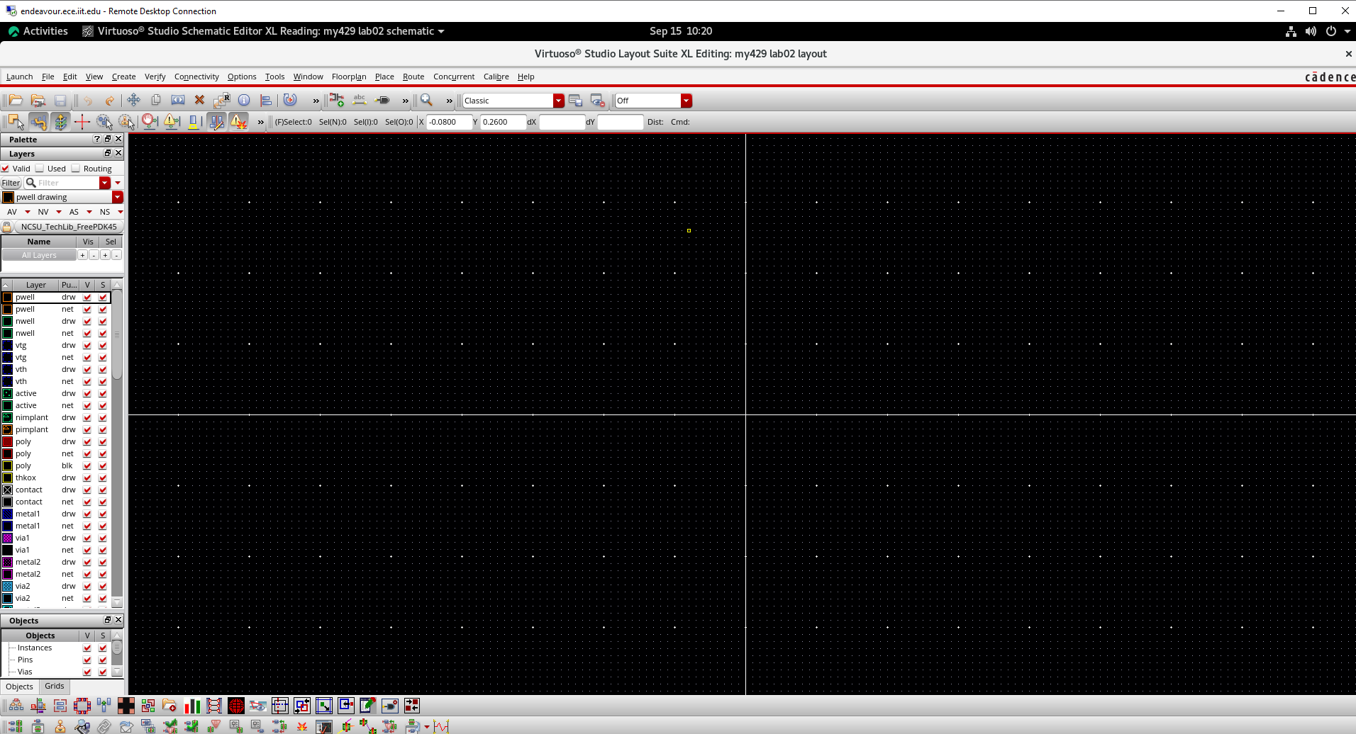 Configured layout grid