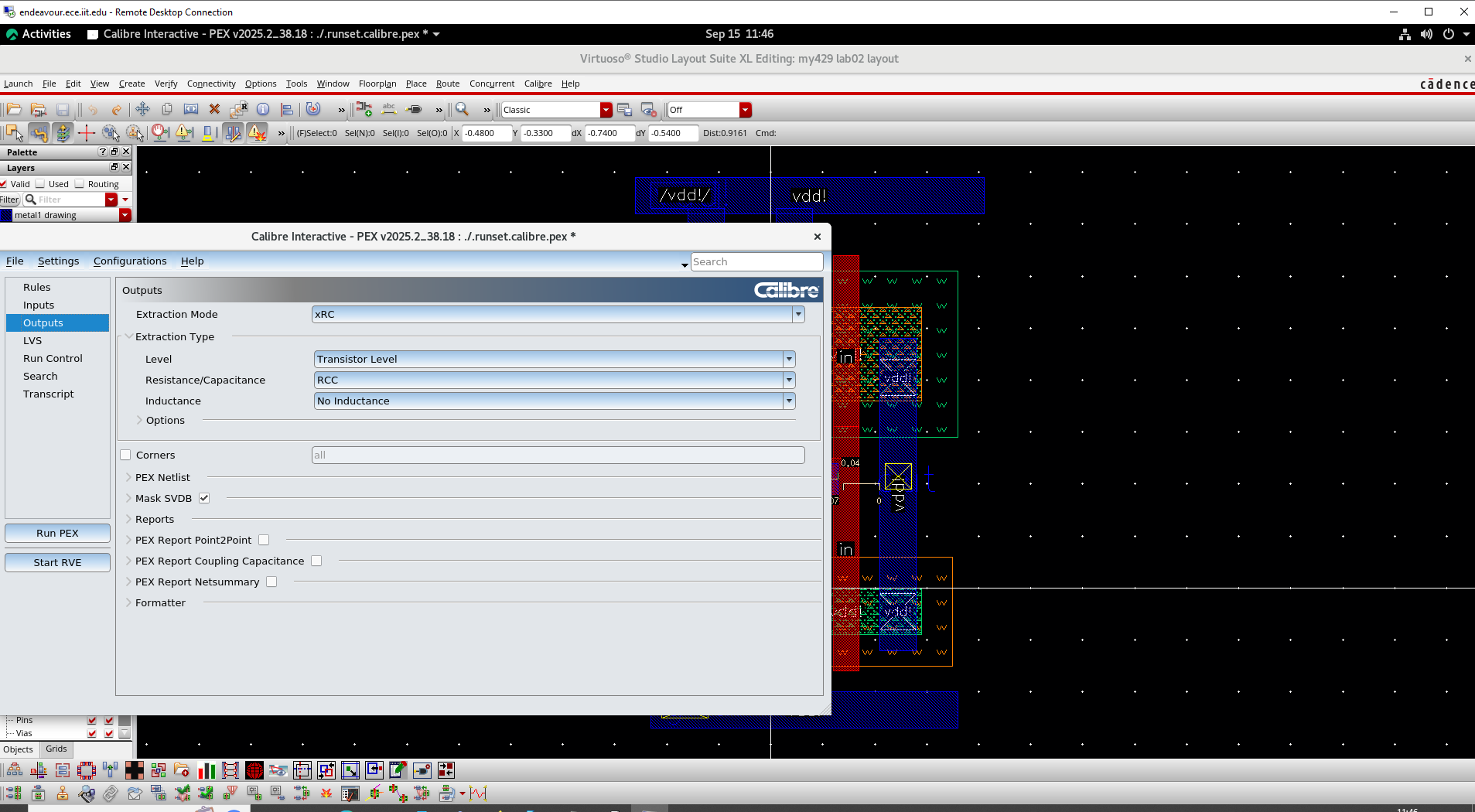 PEX outputs